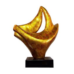 深圳樹(shù)脂雕塑廠匠心出品 銀箔抽象時(shí)尚擺件，創(chuàng)意與品質(zhì)的雙重盛宴